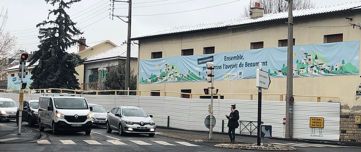 Travaux de proto-aménagement à Beaumont par l'EPF Auvergne