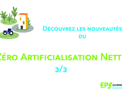 Zéro Artificialisation Nette : les nouveautés