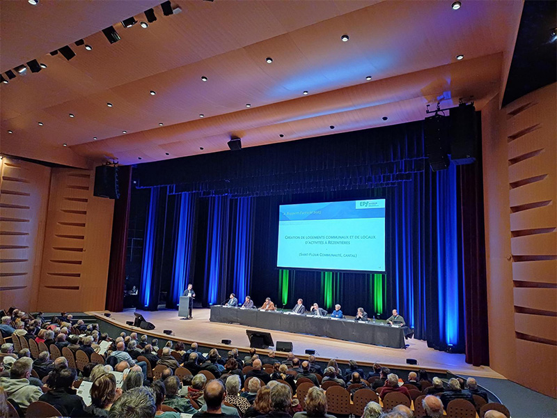 Assemblée Générale EPF Auvergne_02.02.2026_3 Présentation du projet de logements sur la commune de Rézentières dans le Cantal par le Maire lors de l'Assemblée Générale du 02 février 2026