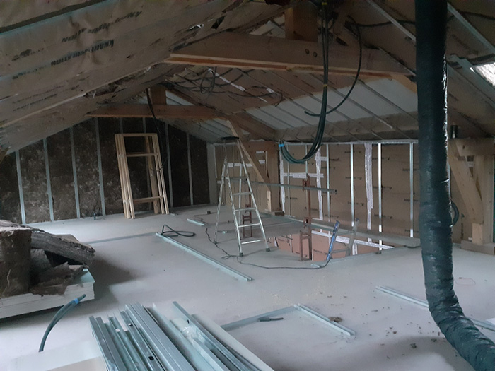 Projet de création de logements à Rézentières (15) - bâti pendant les travaux 3