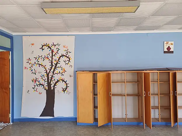 l’EPF Auvergne accompagne la commune de Dunières dans la reconversion d’un site aux forts enjeux patrimoniaux en cœur de bourg_visuel d'une salle de classe
